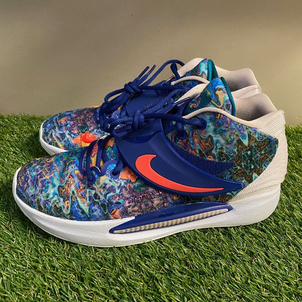 Nike Kd 14 Kevin Durant Psychedelic Deep Royal Blue Cw3935-400 Men's 10.5 New